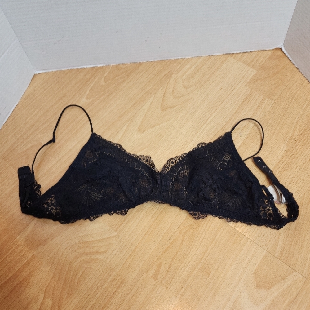 Free People Black Maya Multiway Bralette Lace Bra Size Small - Picture 10 of 12